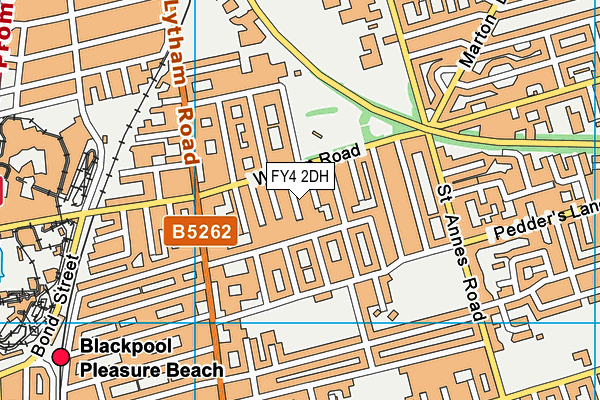 FY4 2DH map - OS VectorMap District (Ordnance Survey)