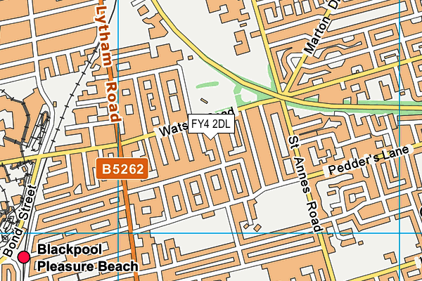 FY4 2DL map - OS VectorMap District (Ordnance Survey)