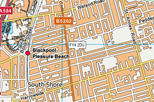 FY4 2DU map - OS VectorMap District (Ordnance Survey)