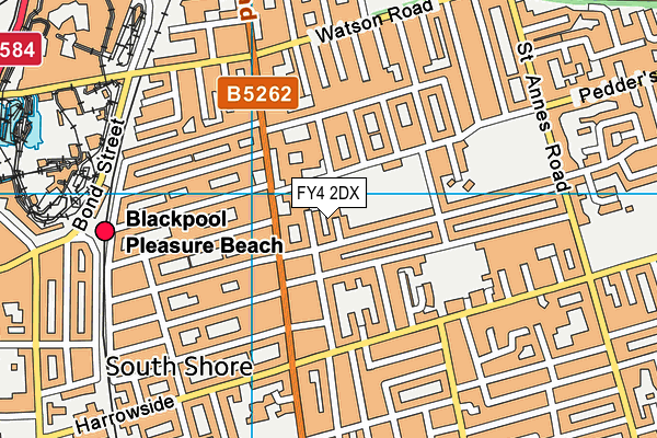 FY4 2DX map - OS VectorMap District (Ordnance Survey)