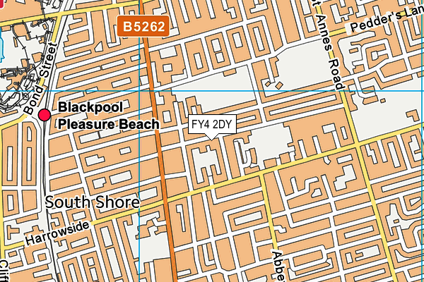 FY4 2DY map - OS VectorMap District (Ordnance Survey)