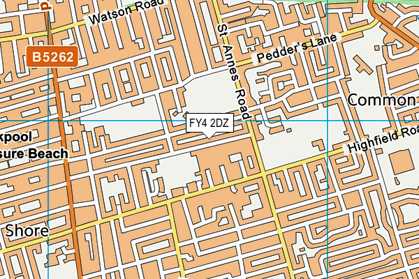 FY4 2DZ map - OS VectorMap District (Ordnance Survey)