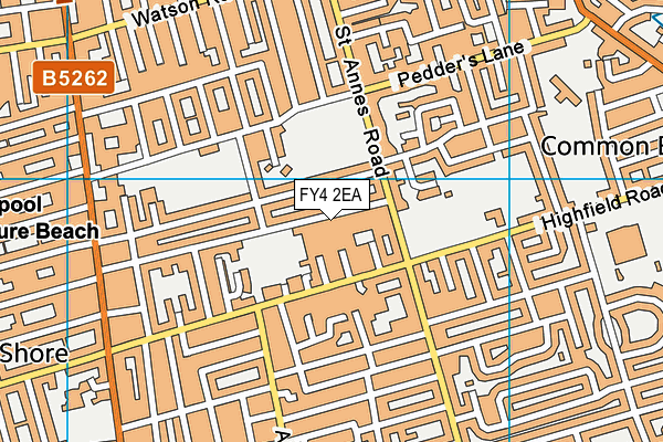 FY4 2EA map - OS VectorMap District (Ordnance Survey)