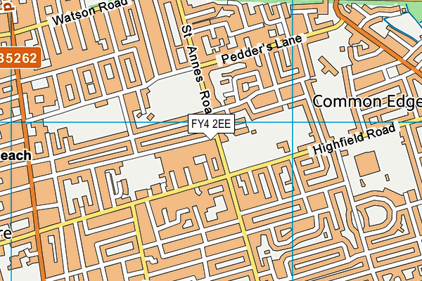 FY4 2EE map - OS VectorMap District (Ordnance Survey)