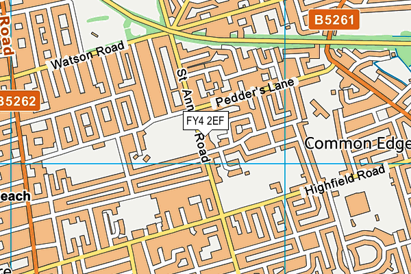 FY4 2EF map - OS VectorMap District (Ordnance Survey)