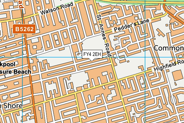 FY4 2EH map - OS VectorMap District (Ordnance Survey)