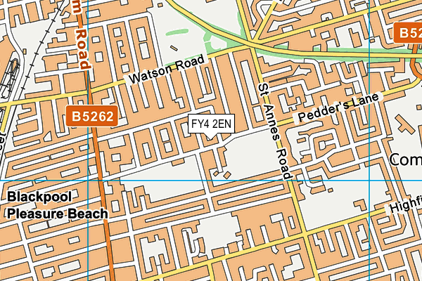 FY4 2EN map - OS VectorMap District (Ordnance Survey)