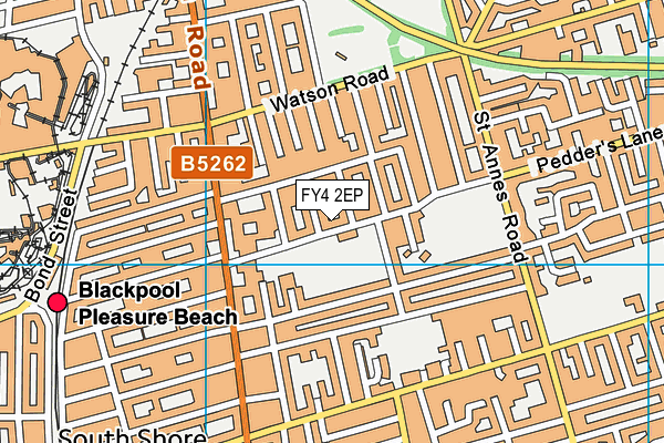 FY4 2EP map - OS VectorMap District (Ordnance Survey)