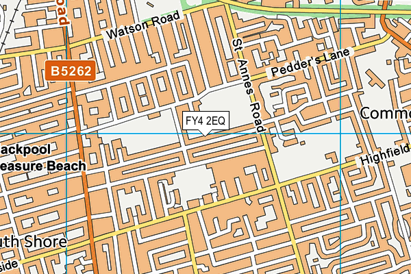 FY4 2EQ map - OS VectorMap District (Ordnance Survey)