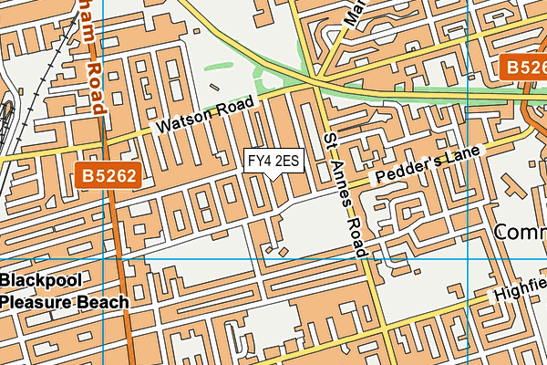 FY4 2ES map - OS VectorMap District (Ordnance Survey)