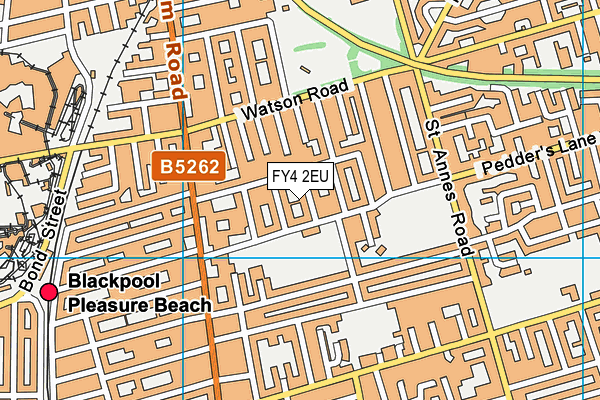 FY4 2EU map - OS VectorMap District (Ordnance Survey)