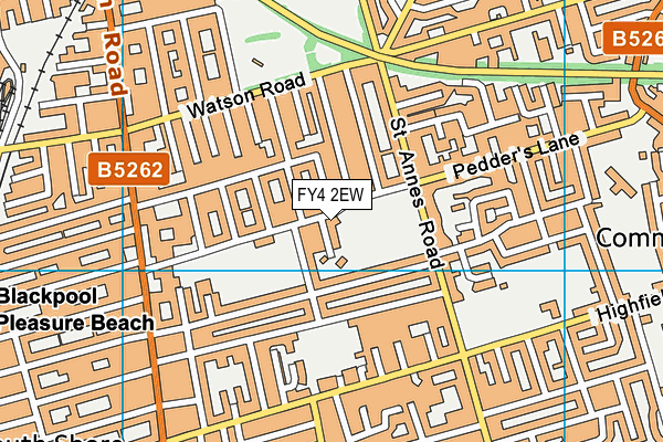 FY4 2EW map - OS VectorMap District (Ordnance Survey)