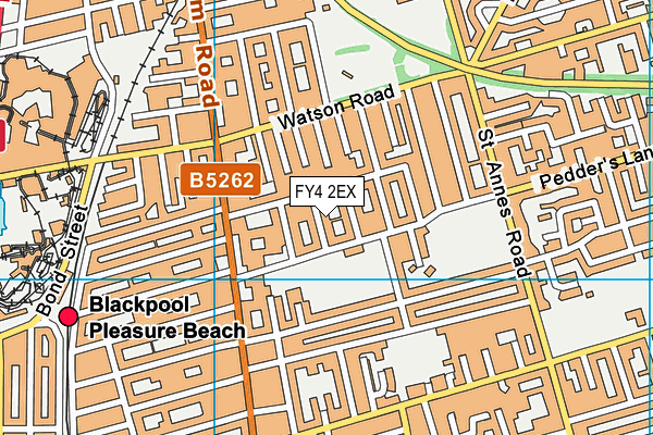 FY4 2EX map - OS VectorMap District (Ordnance Survey)