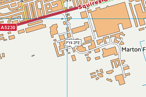 FY4 2FE map - OS VectorMap District (Ordnance Survey)