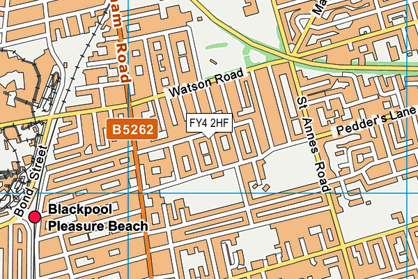 FY4 2HF map - OS VectorMap District (Ordnance Survey)