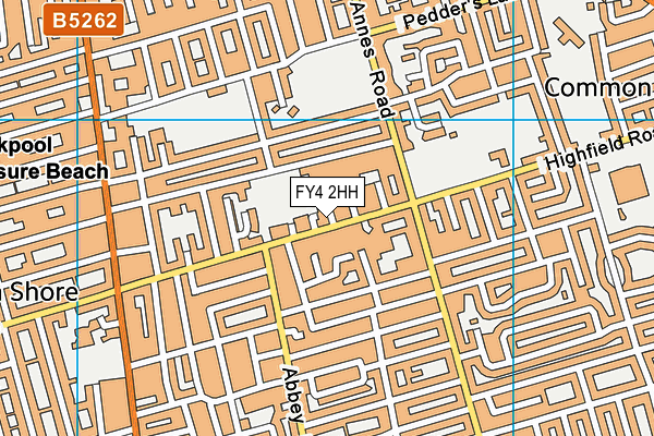 FY4 2HH map - OS VectorMap District (Ordnance Survey)