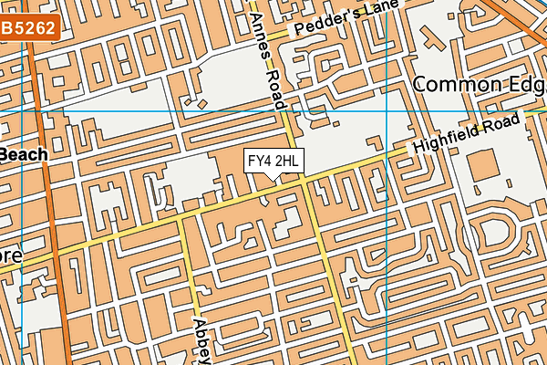 FY4 2HL map - OS VectorMap District (Ordnance Survey)