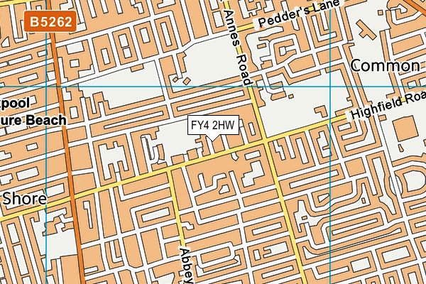 FY4 2HW map - OS VectorMap District (Ordnance Survey)