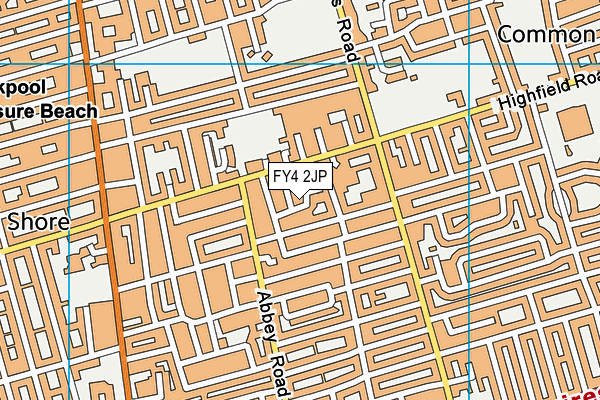 FY4 2JP map - OS VectorMap District (Ordnance Survey)