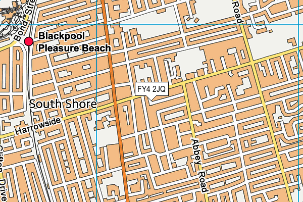 FY4 2JQ map - OS VectorMap District (Ordnance Survey)