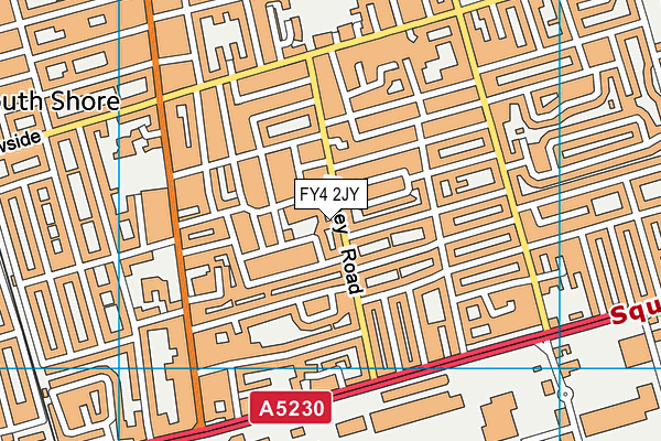 FY4 2JY map - OS VectorMap District (Ordnance Survey)