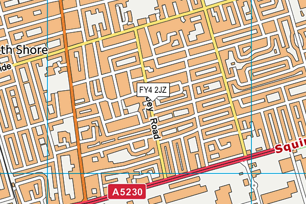 FY4 2JZ map - OS VectorMap District (Ordnance Survey)