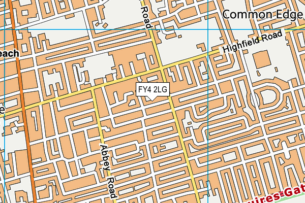 FY4 2LG map - OS VectorMap District (Ordnance Survey)