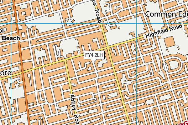 FY4 2LH map - OS VectorMap District (Ordnance Survey)