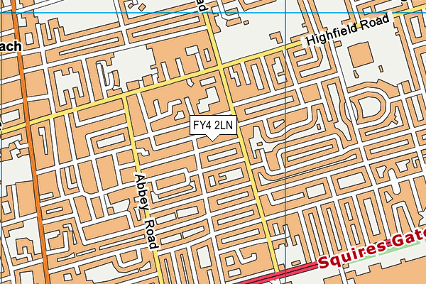 FY4 2LN map - OS VectorMap District (Ordnance Survey)