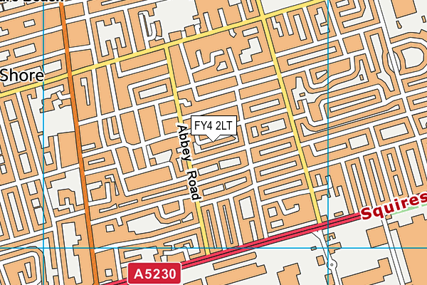 FY4 2LT map - OS VectorMap District (Ordnance Survey)