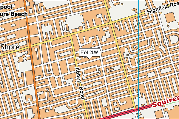 FY4 2LW map - OS VectorMap District (Ordnance Survey)