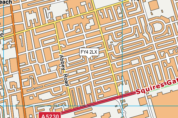 FY4 2LX map - OS VectorMap District (Ordnance Survey)