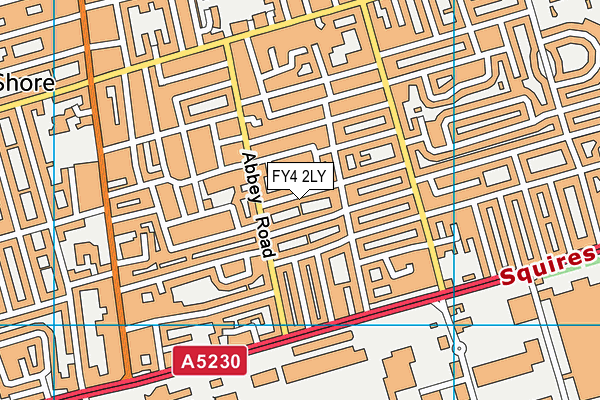 FY4 2LY map - OS VectorMap District (Ordnance Survey)