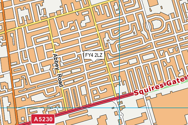 FY4 2LZ map - OS VectorMap District (Ordnance Survey)