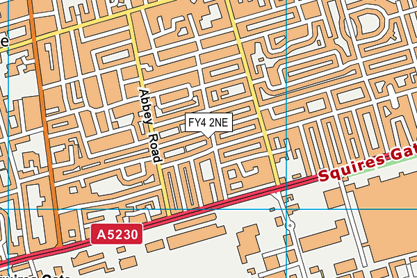 FY4 2NE map - OS VectorMap District (Ordnance Survey)