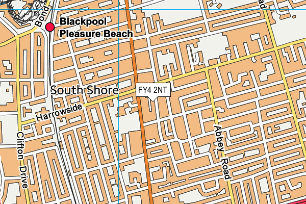 FY4 2NT map - OS VectorMap District (Ordnance Survey)