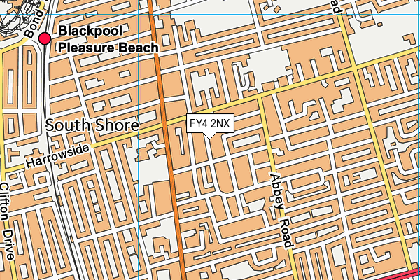 FY4 2NX map - OS VectorMap District (Ordnance Survey)