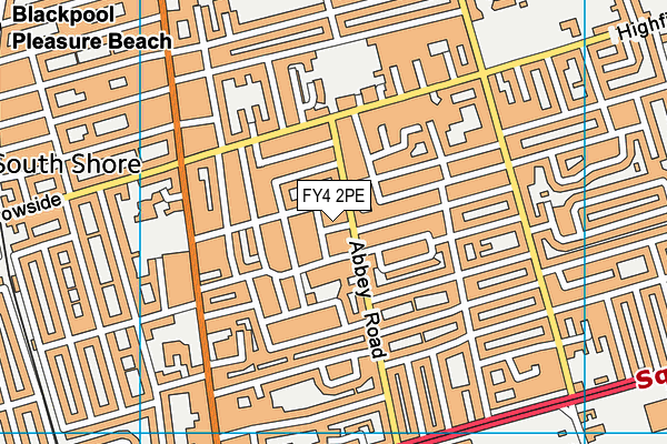 FY4 2PE map - OS VectorMap District (Ordnance Survey)