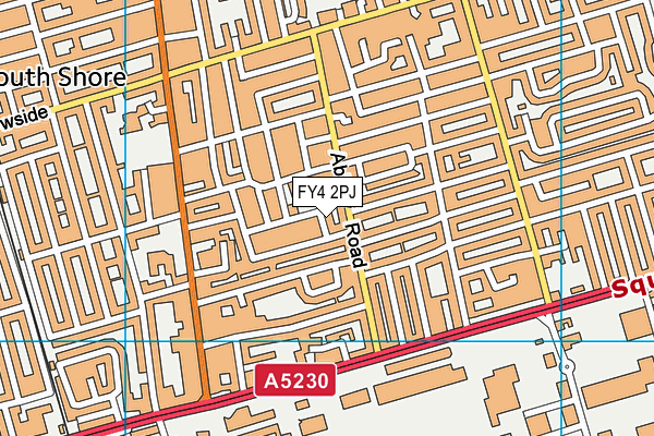 FY4 2PJ map - OS VectorMap District (Ordnance Survey)