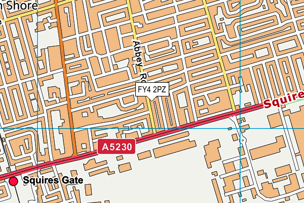 FY4 2PZ map - OS VectorMap District (Ordnance Survey)