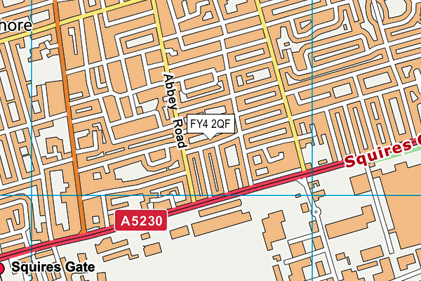 FY4 2QF map - OS VectorMap District (Ordnance Survey)