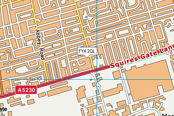 FY4 2QL map - OS VectorMap District (Ordnance Survey)