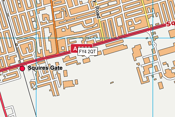 FY4 2QT map - OS VectorMap District (Ordnance Survey)