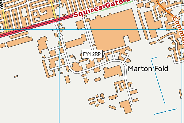 FY4 2RP map - OS VectorMap District (Ordnance Survey)