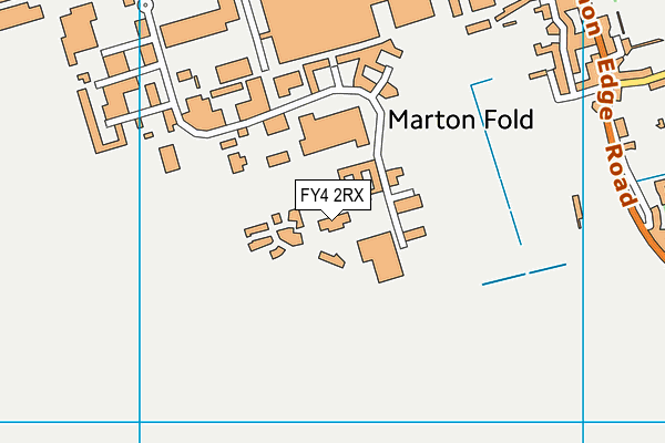 FY4 2RX map - OS VectorMap District (Ordnance Survey)