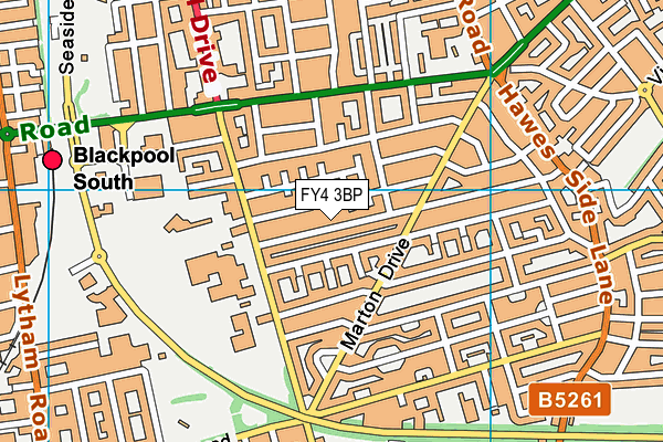 FY4 3BP map - OS VectorMap District (Ordnance Survey)