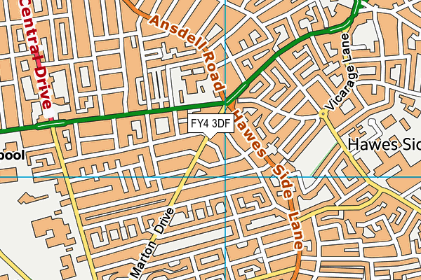 FY4 3DF map - OS VectorMap District (Ordnance Survey)