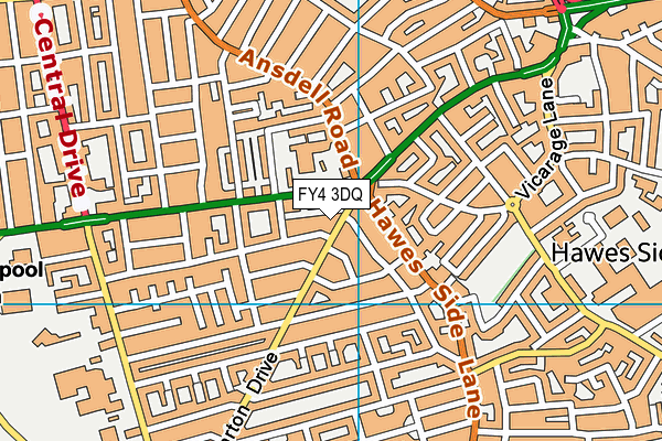 FY4 3DQ map - OS VectorMap District (Ordnance Survey)