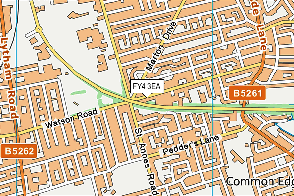 FY4 3EA map - OS VectorMap District (Ordnance Survey)