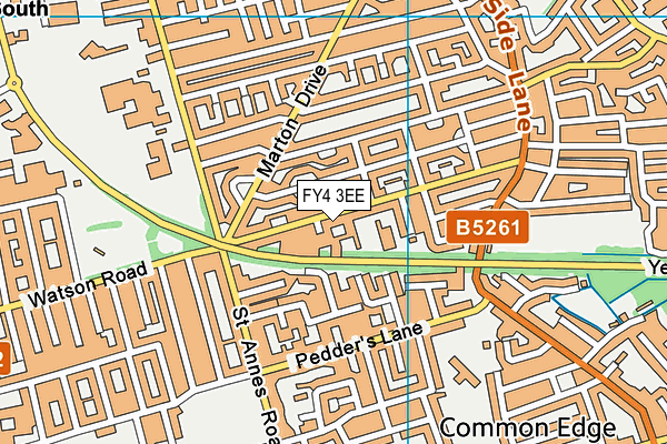FY4 3EE map - OS VectorMap District (Ordnance Survey)